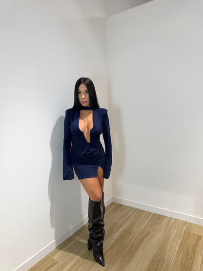 Abito corto Dama blu