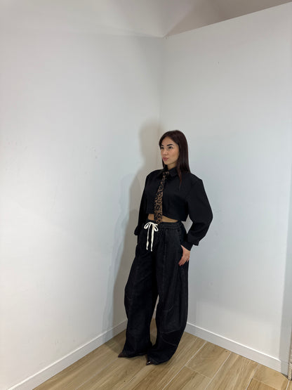 Denim ballon Saretta nero