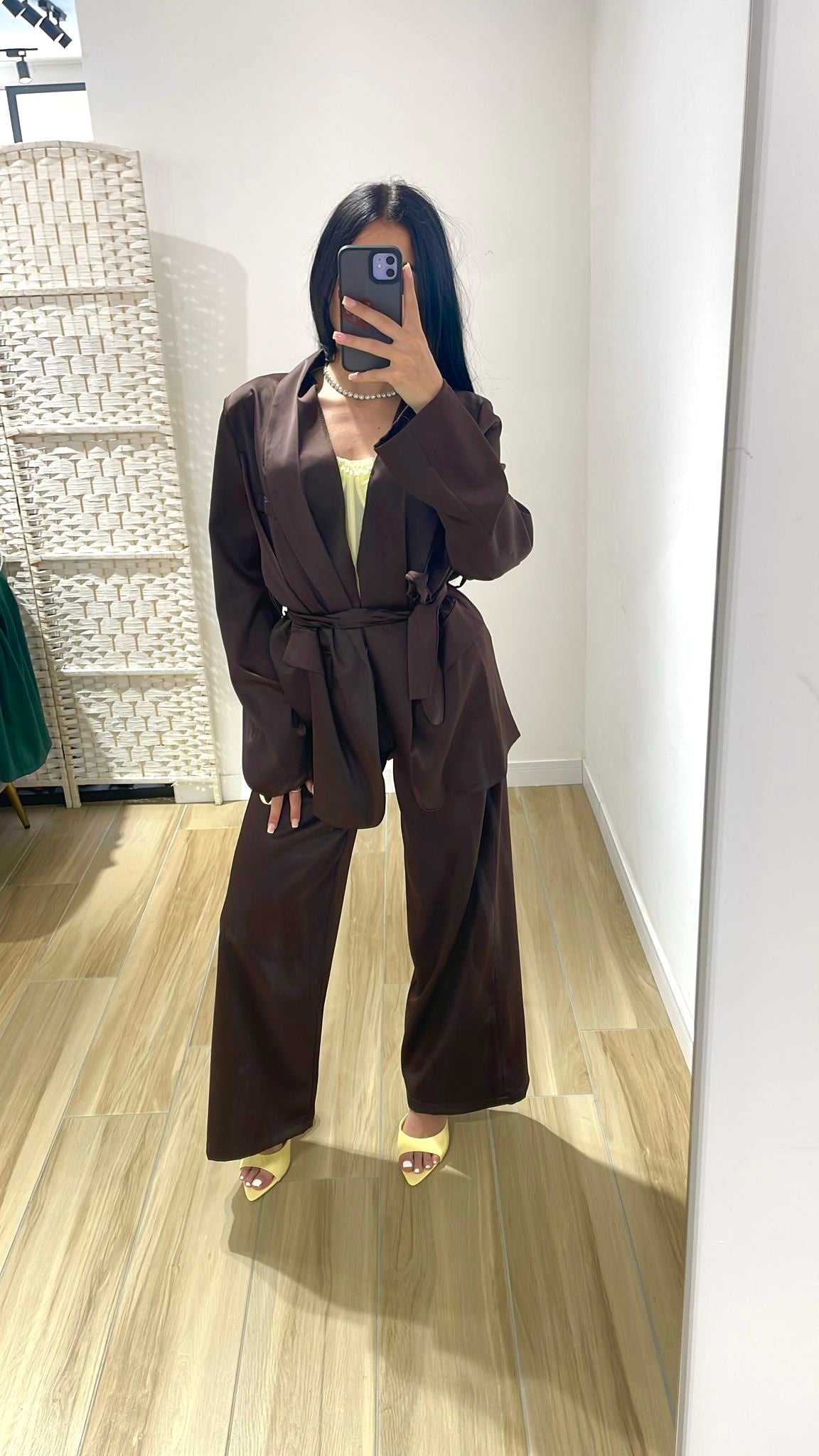 Tailleur in raso Karol