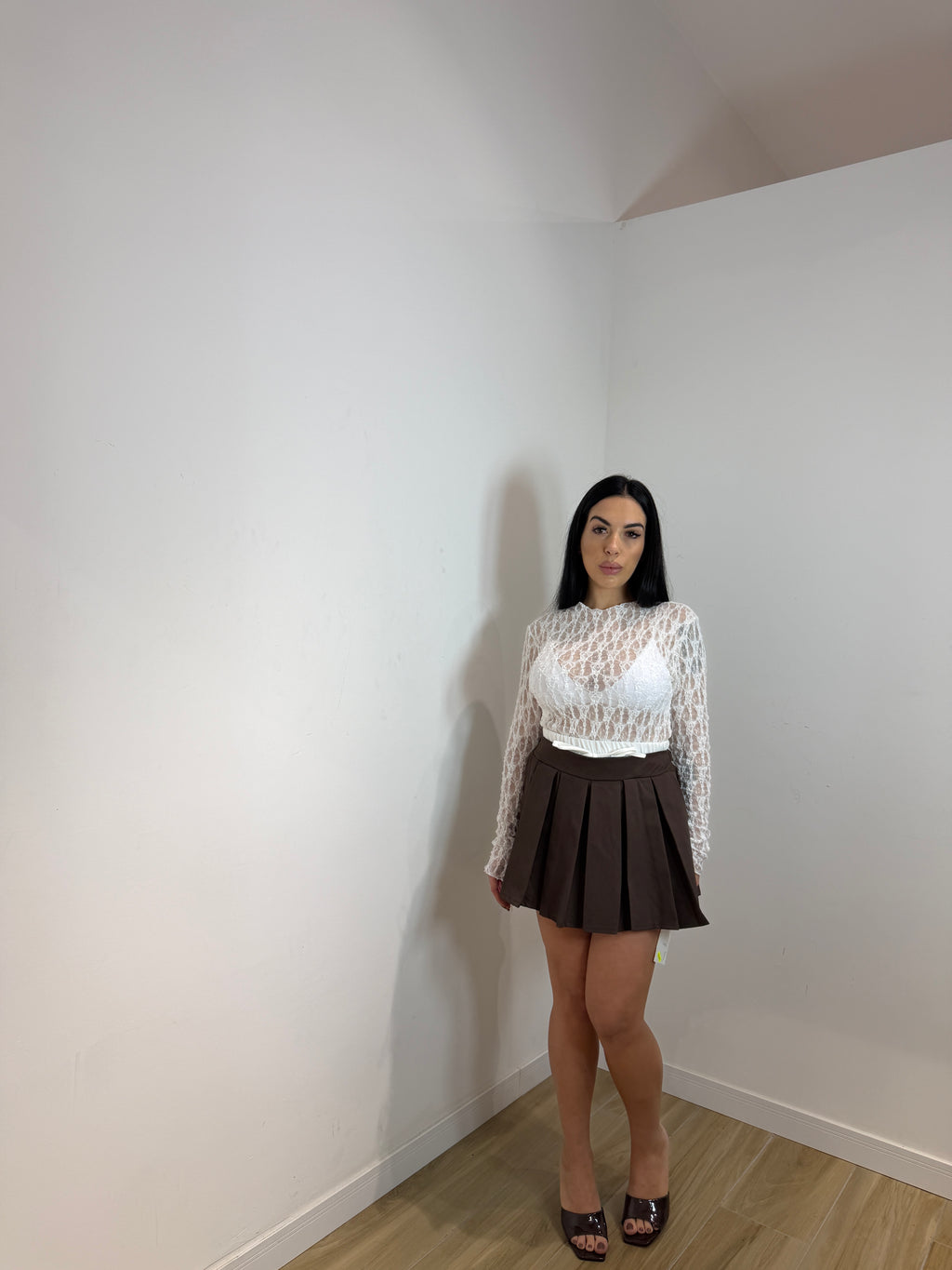 Gonna Sofien marrone