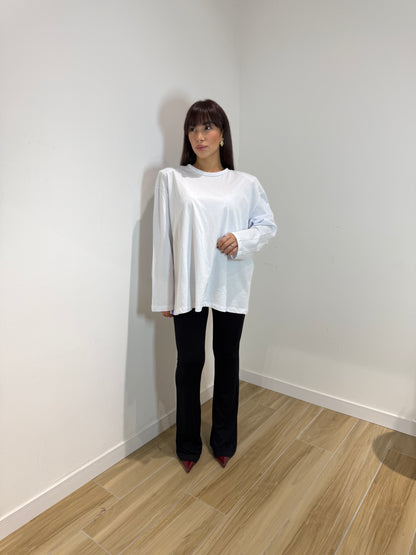 Shirt over con spallina bianca