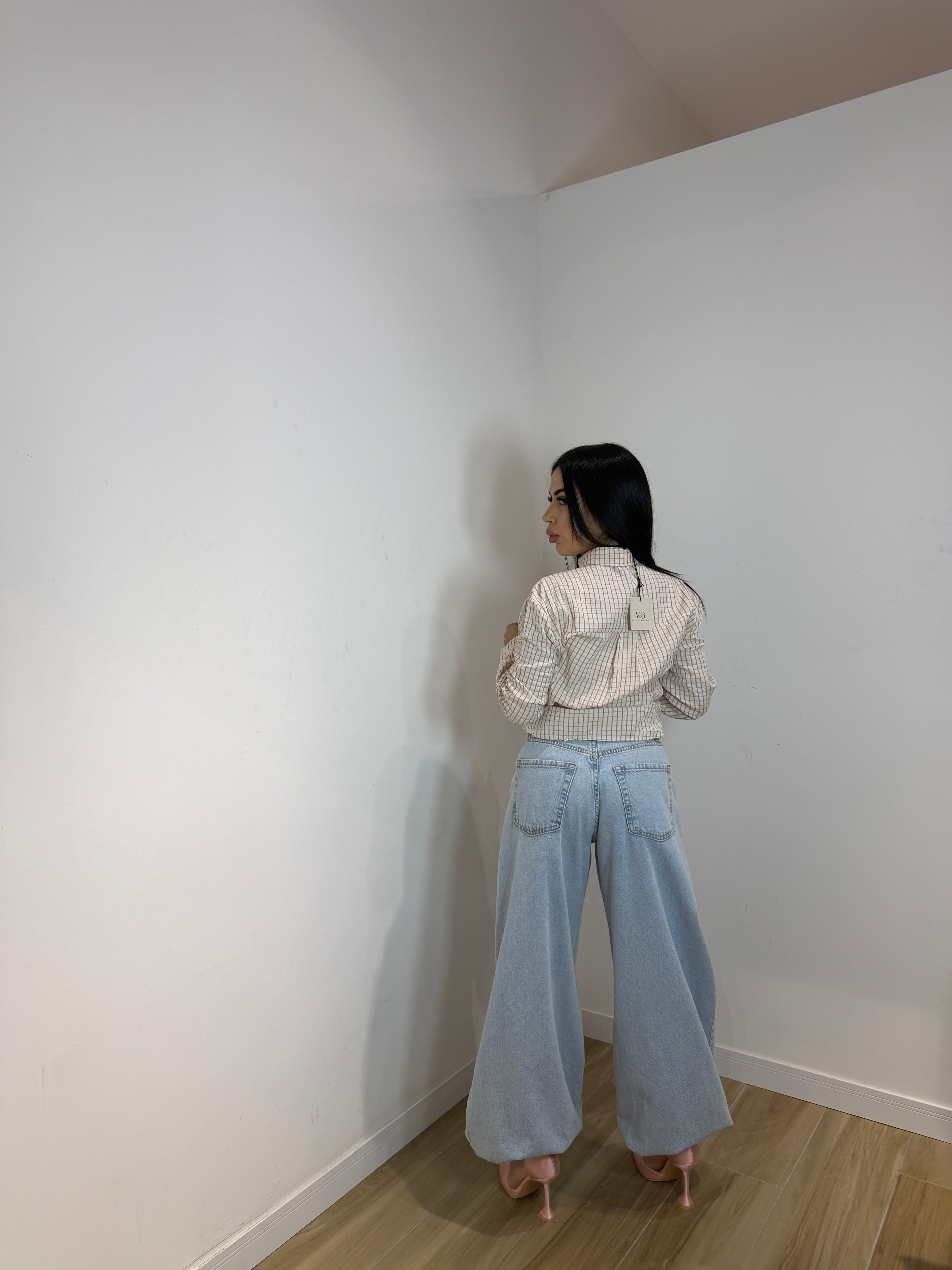 Jeans ballon denim chiaro