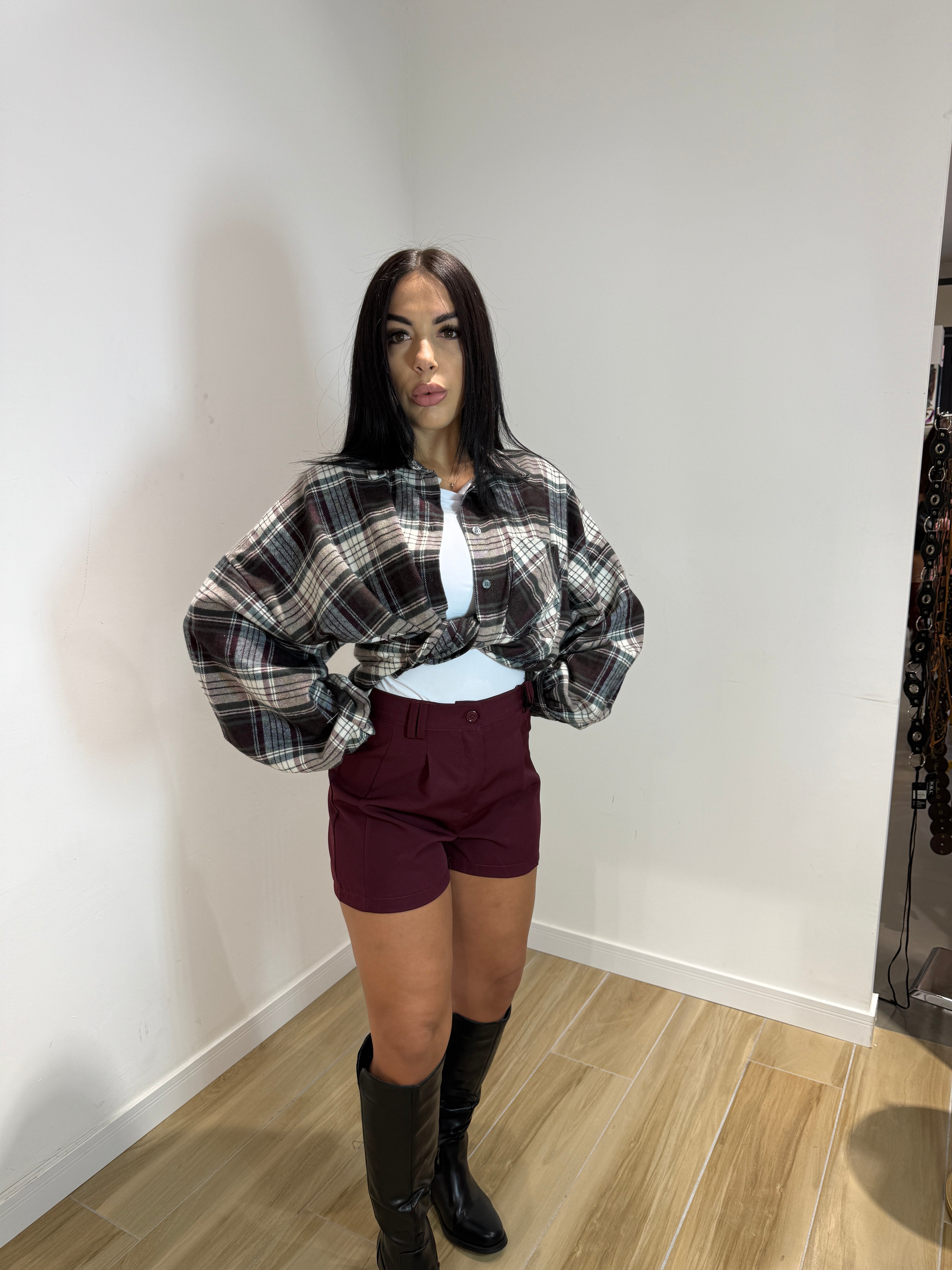 Pantaloncino Corsica bordeaux