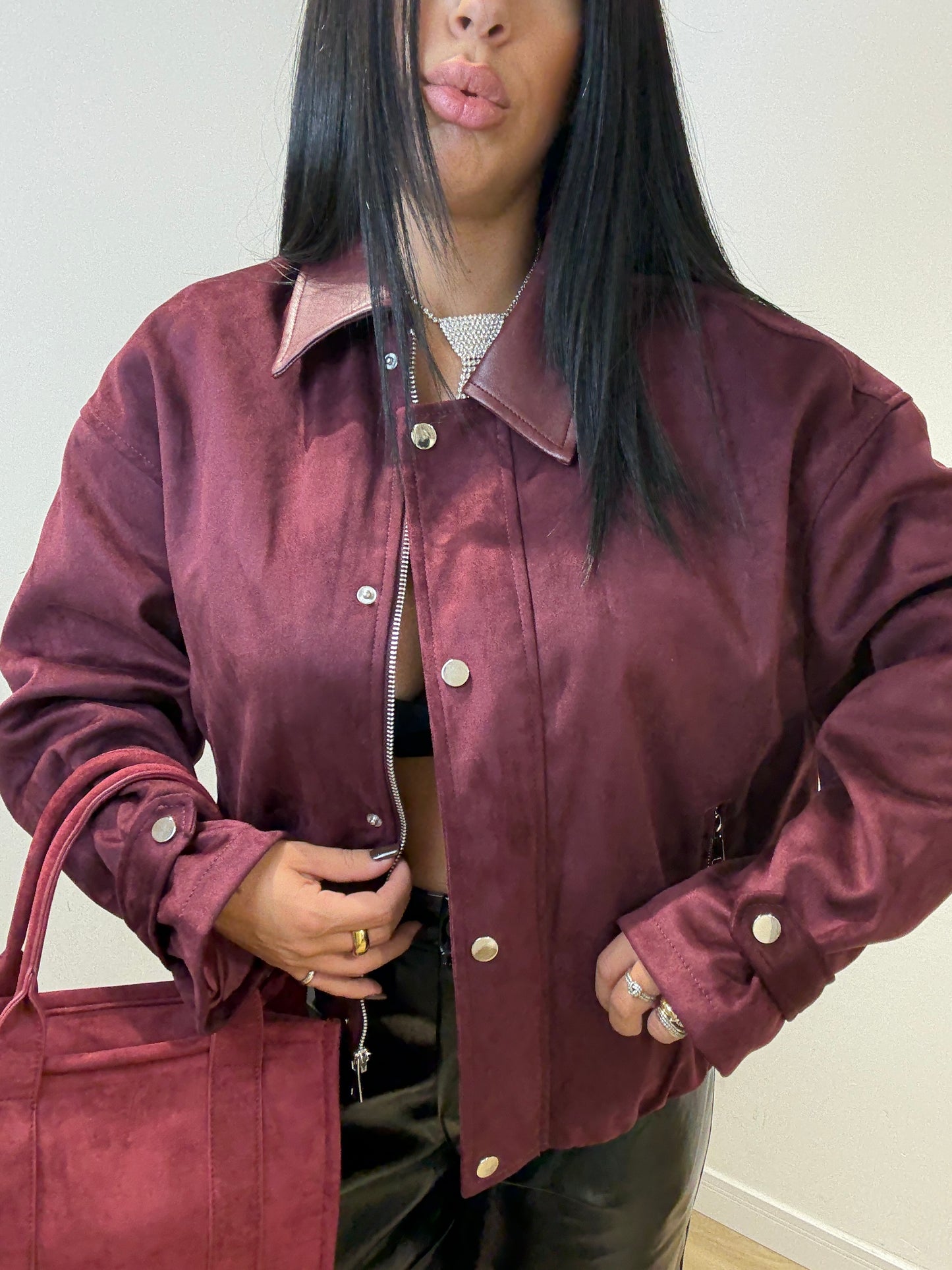 Giubbino in ecocamoscio Benny