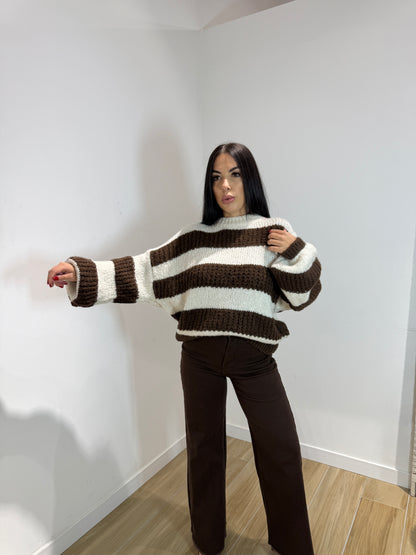 Pull American marrone