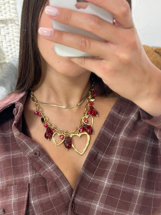 Collana core bordeaux