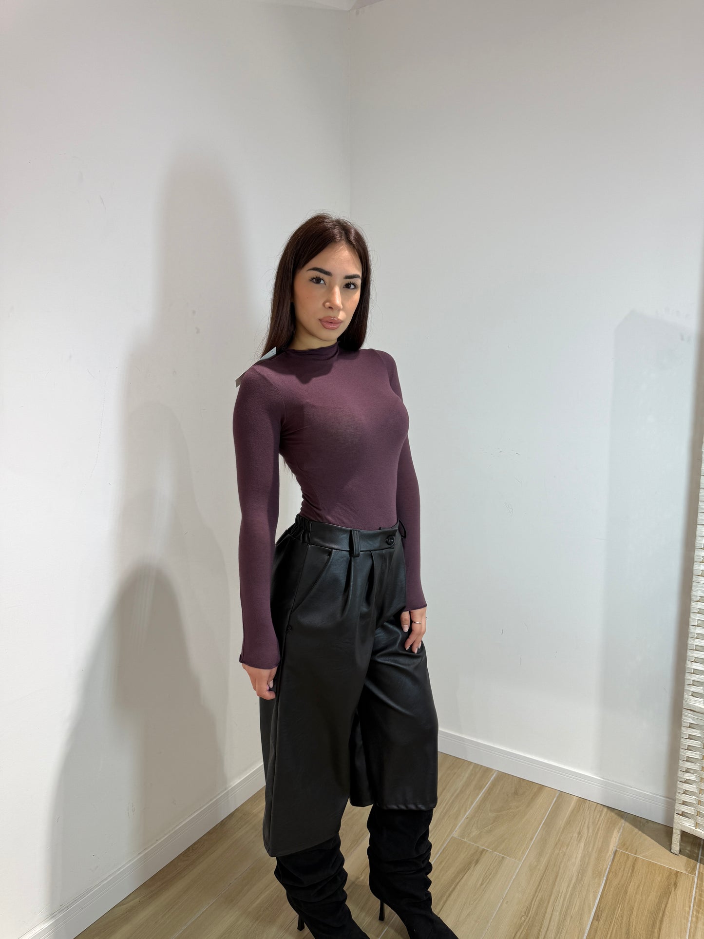 Maglia misto cash vinaccia