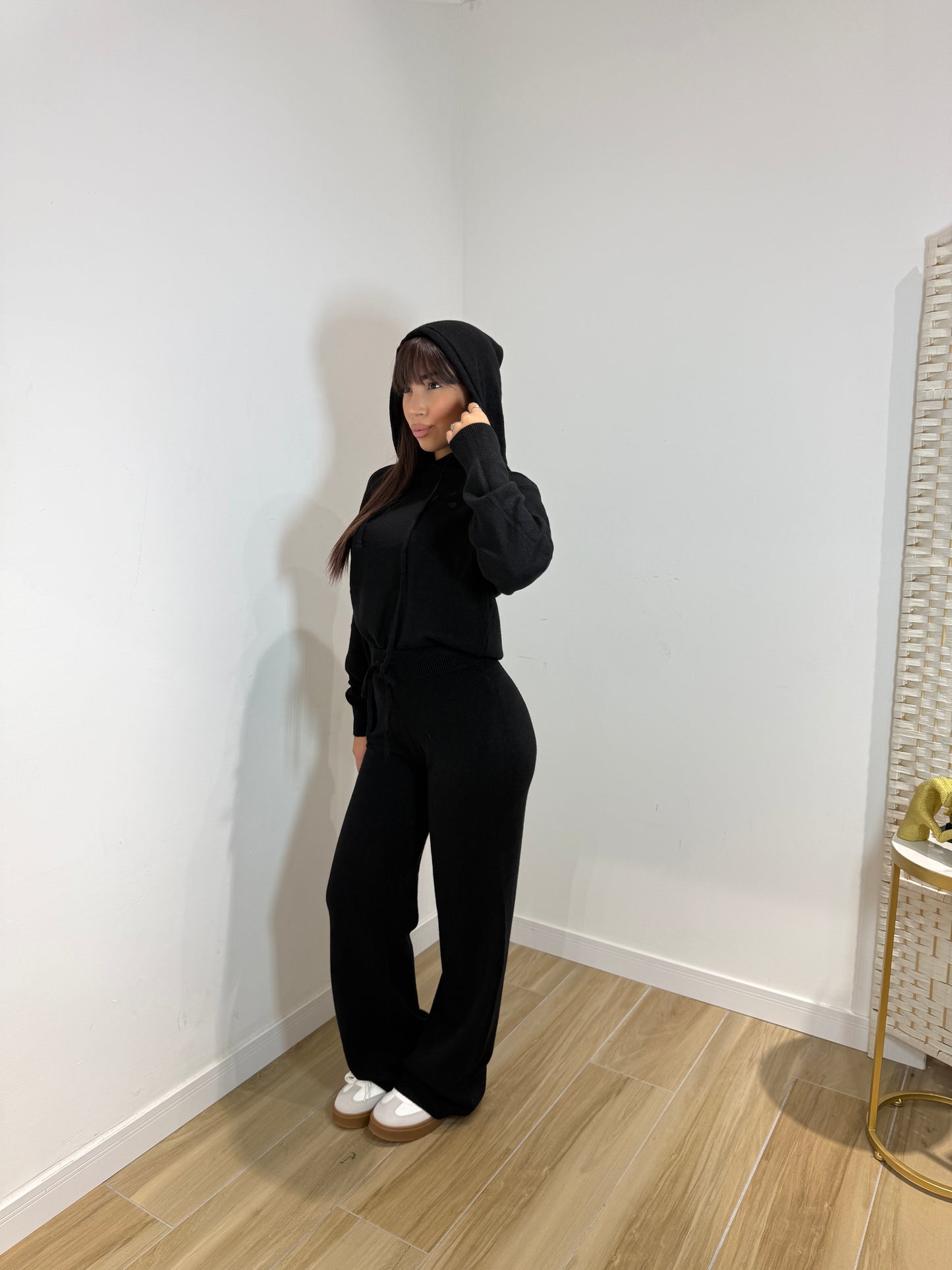 Coordset Silly con cappuccio nero