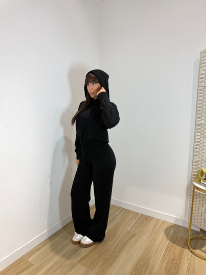 Coordset Silly con cappuccio nero