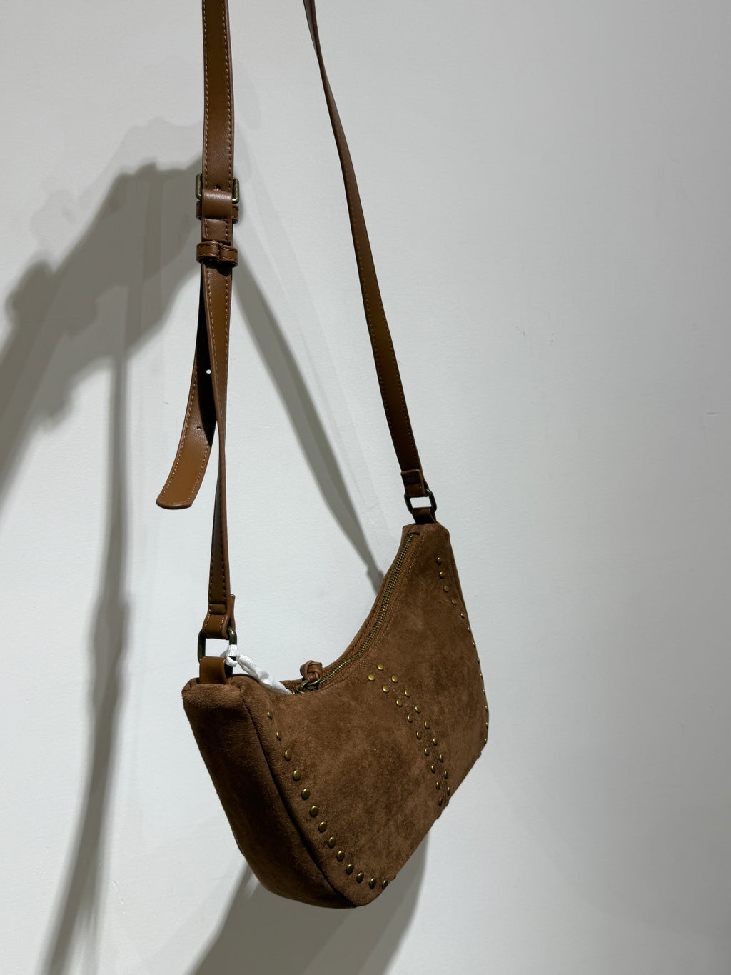 Borsa Regina in ecocamoscio camel