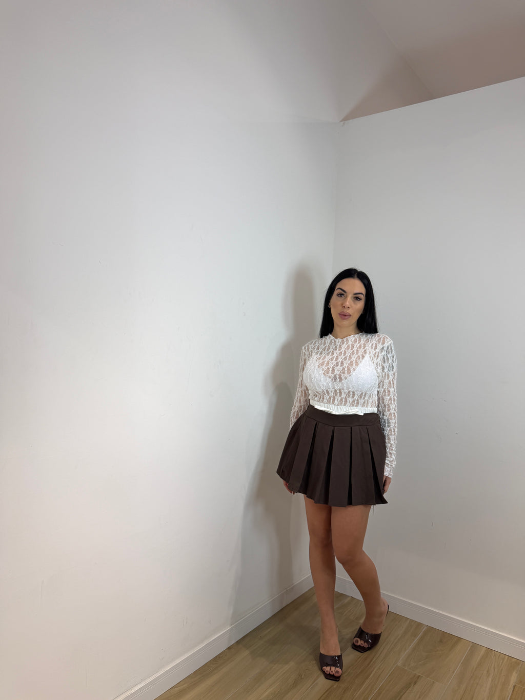 Gonna Sofien marrone