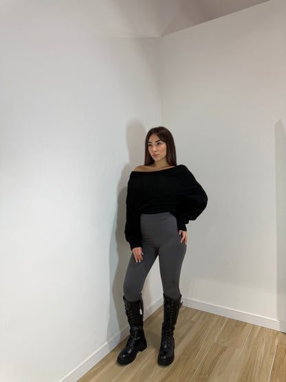 Leggins contenitivo grigio