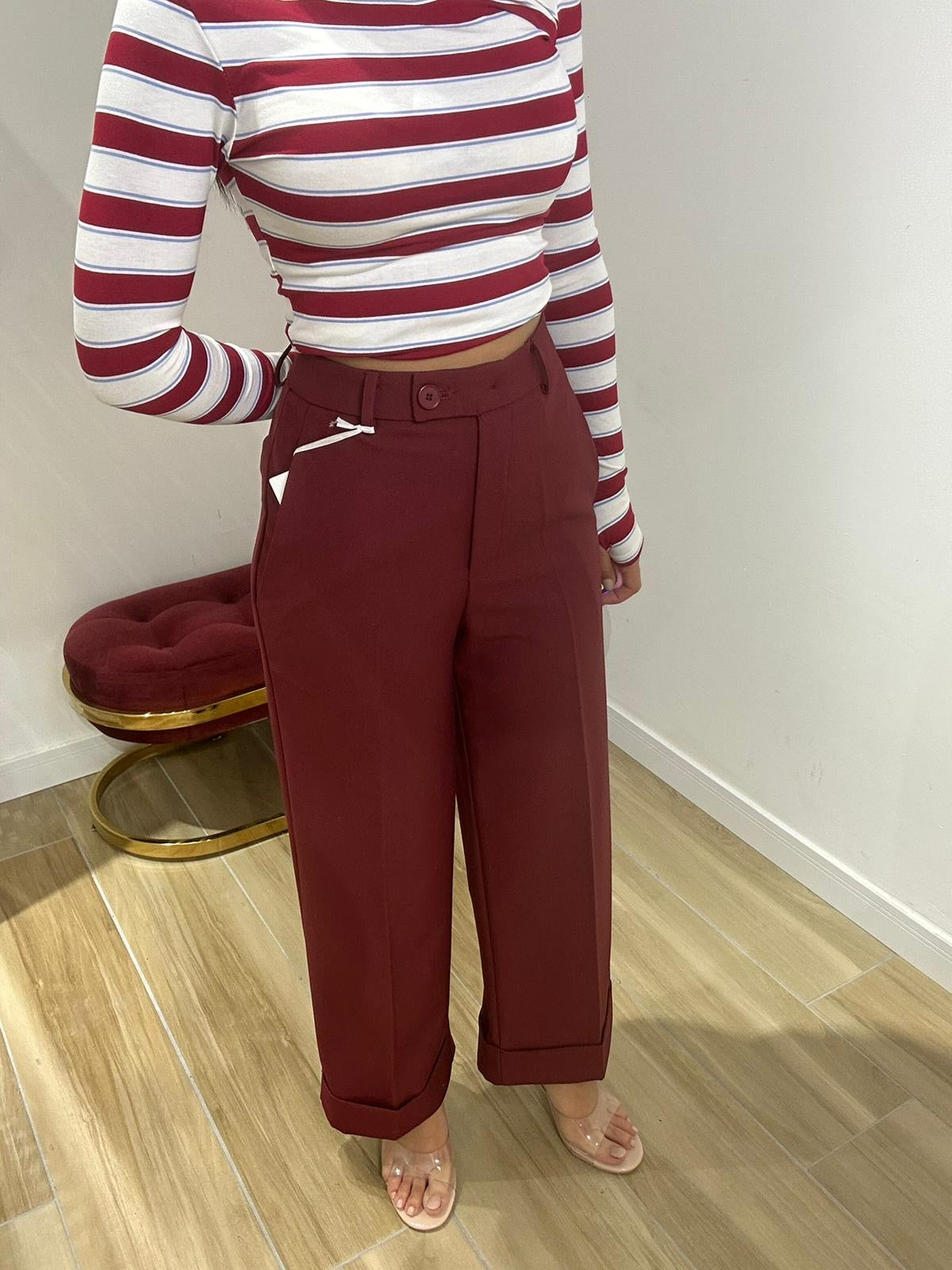 Pantalone palazzo shine