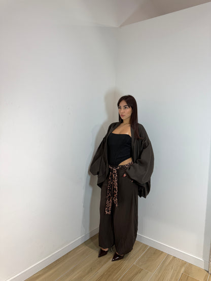 Blazer ballon marrone