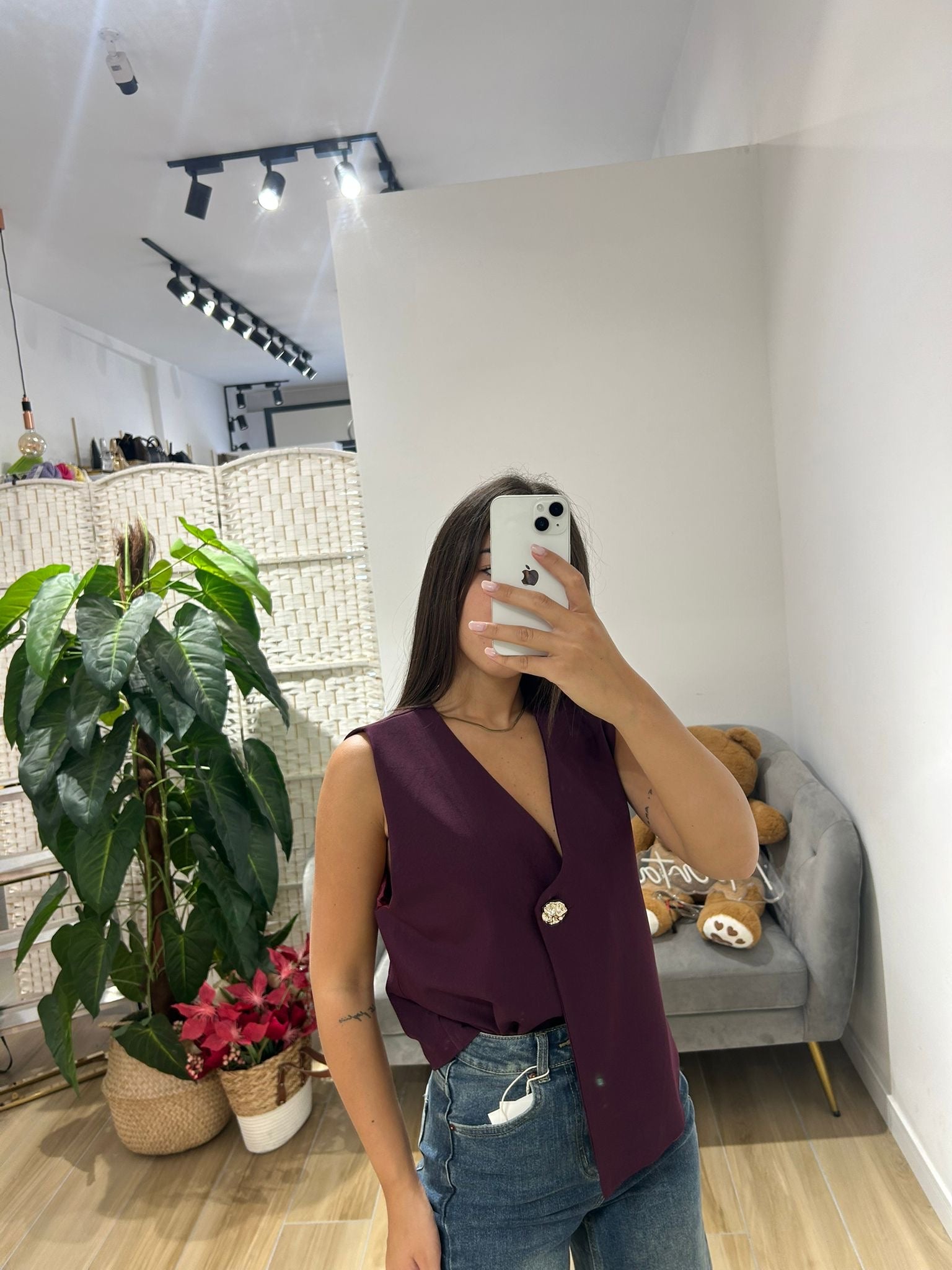 Gilet Kesi bordeaux