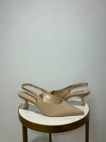 Slingback Rositas beige e nero