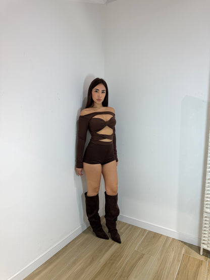 Pantaloncino culotte Sol marrone