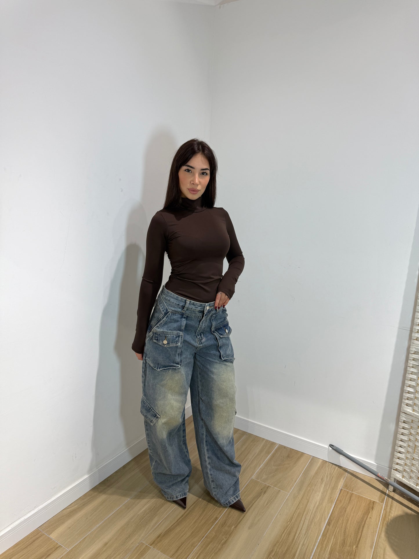 Body Cory marrone e bordeaux