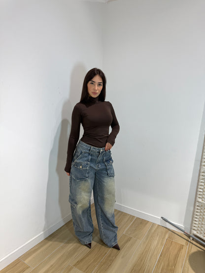 Body Cory marrone e bordeaux