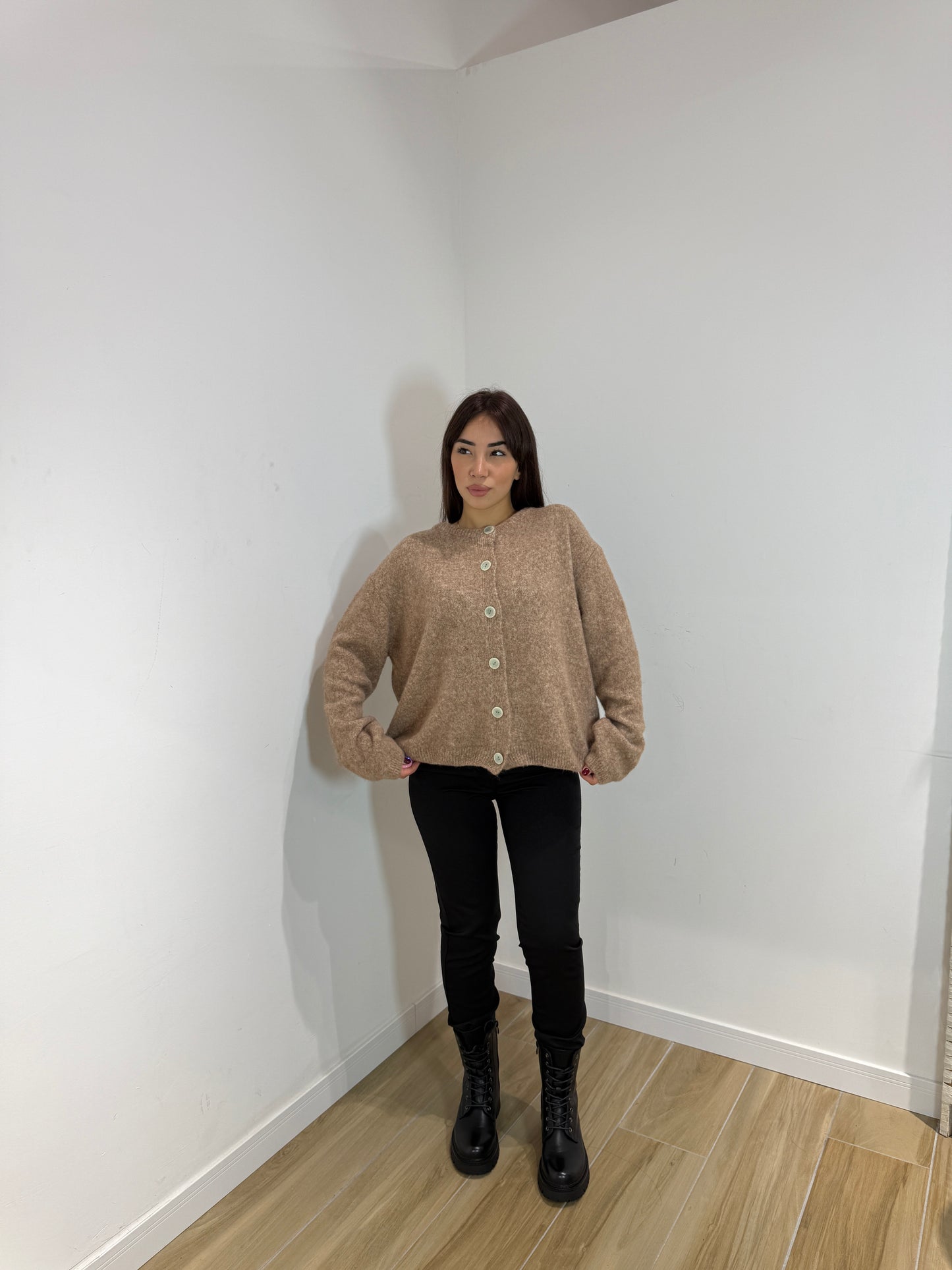 Pull Agata beige scuro