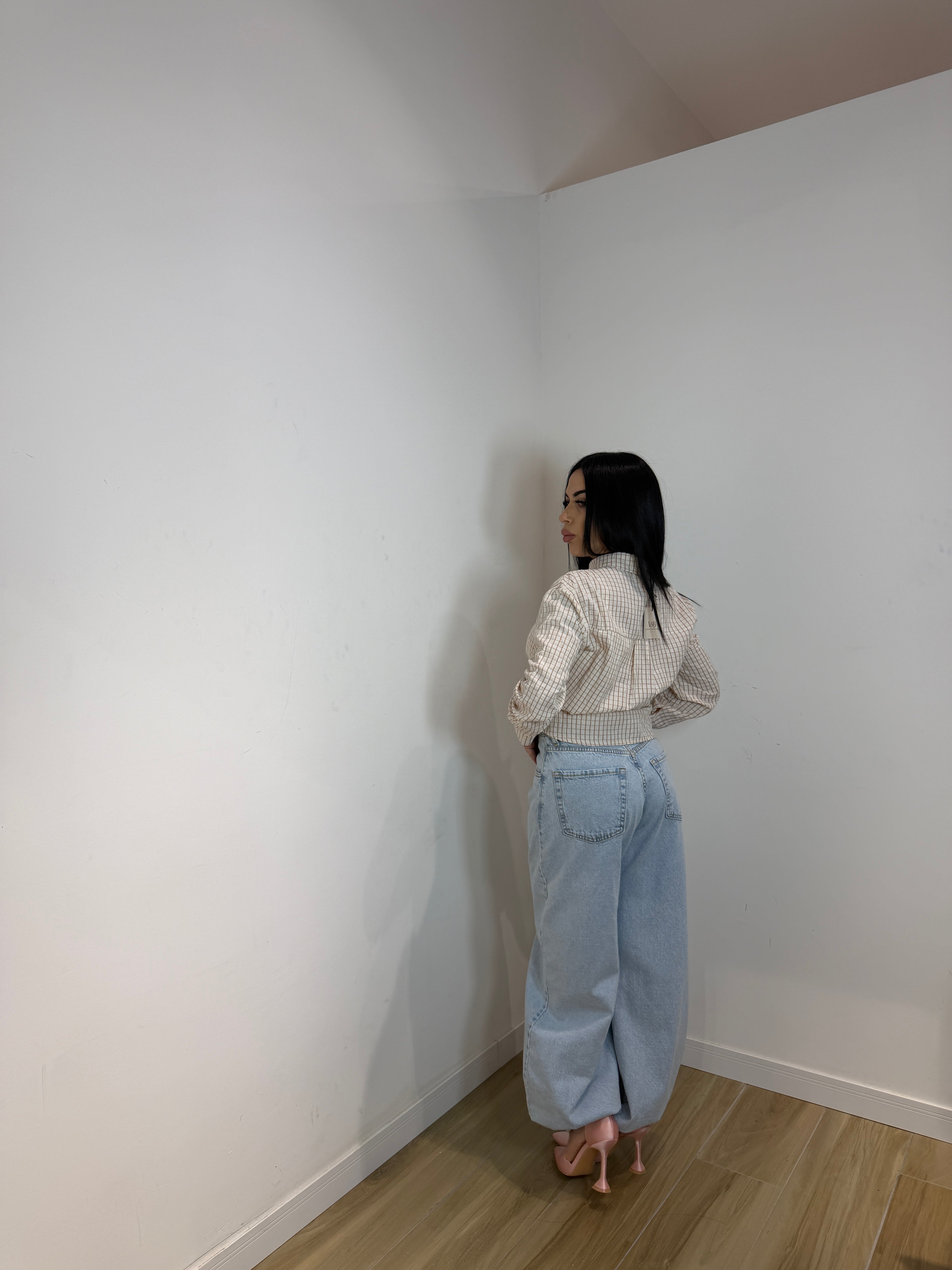 Jeans ballon denim chiaro