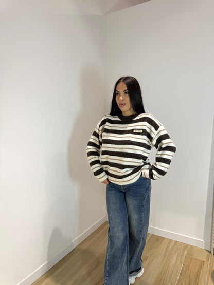 Pull love love marrone