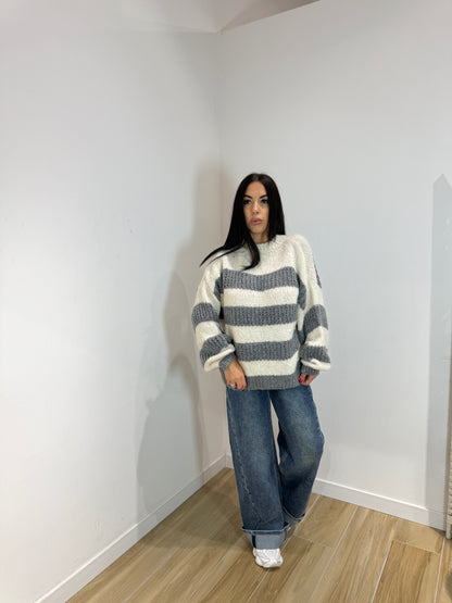 Pull American grigio