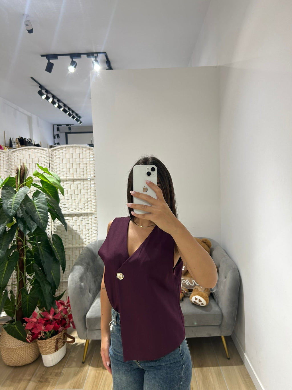 Gilet Kesi bordeaux