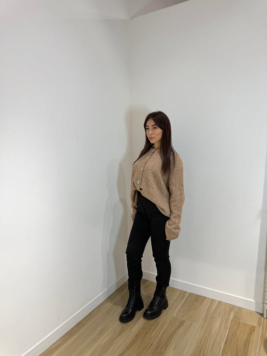 Pull Agata beige scuro