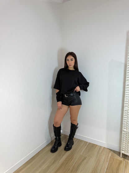 Pantaloncino Elis in ecopelle