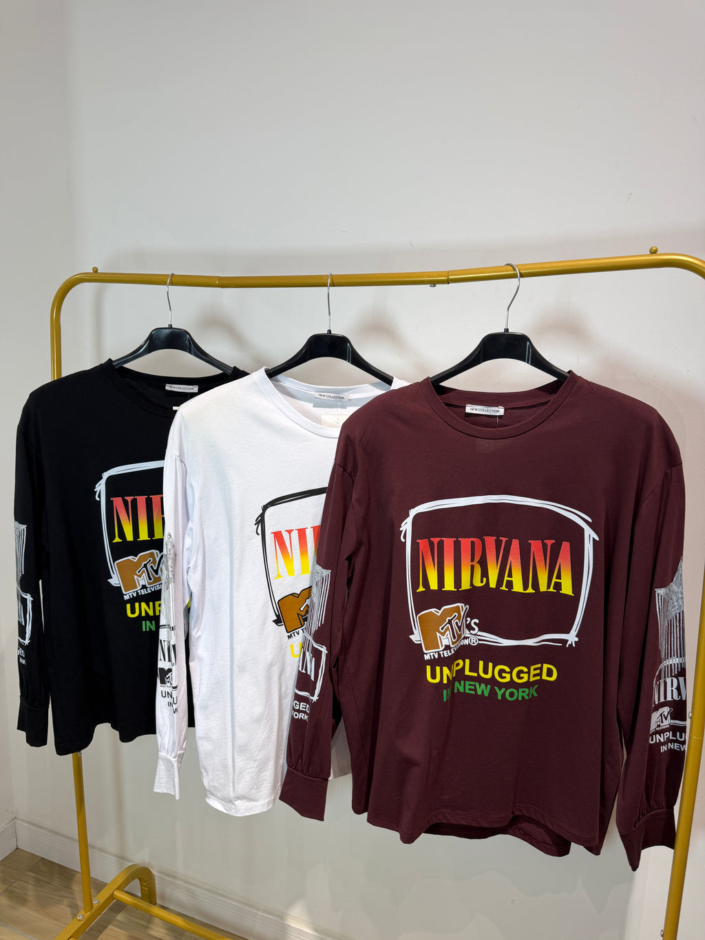 Shirt Nirvana over con spalline