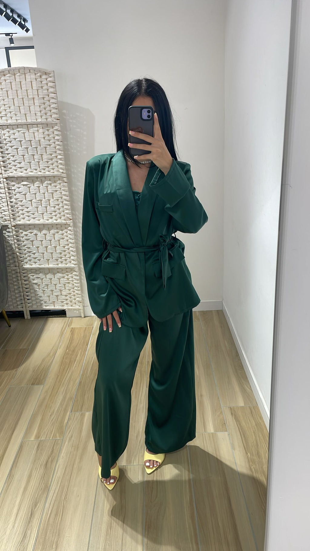 Tailleur in raso Karol
