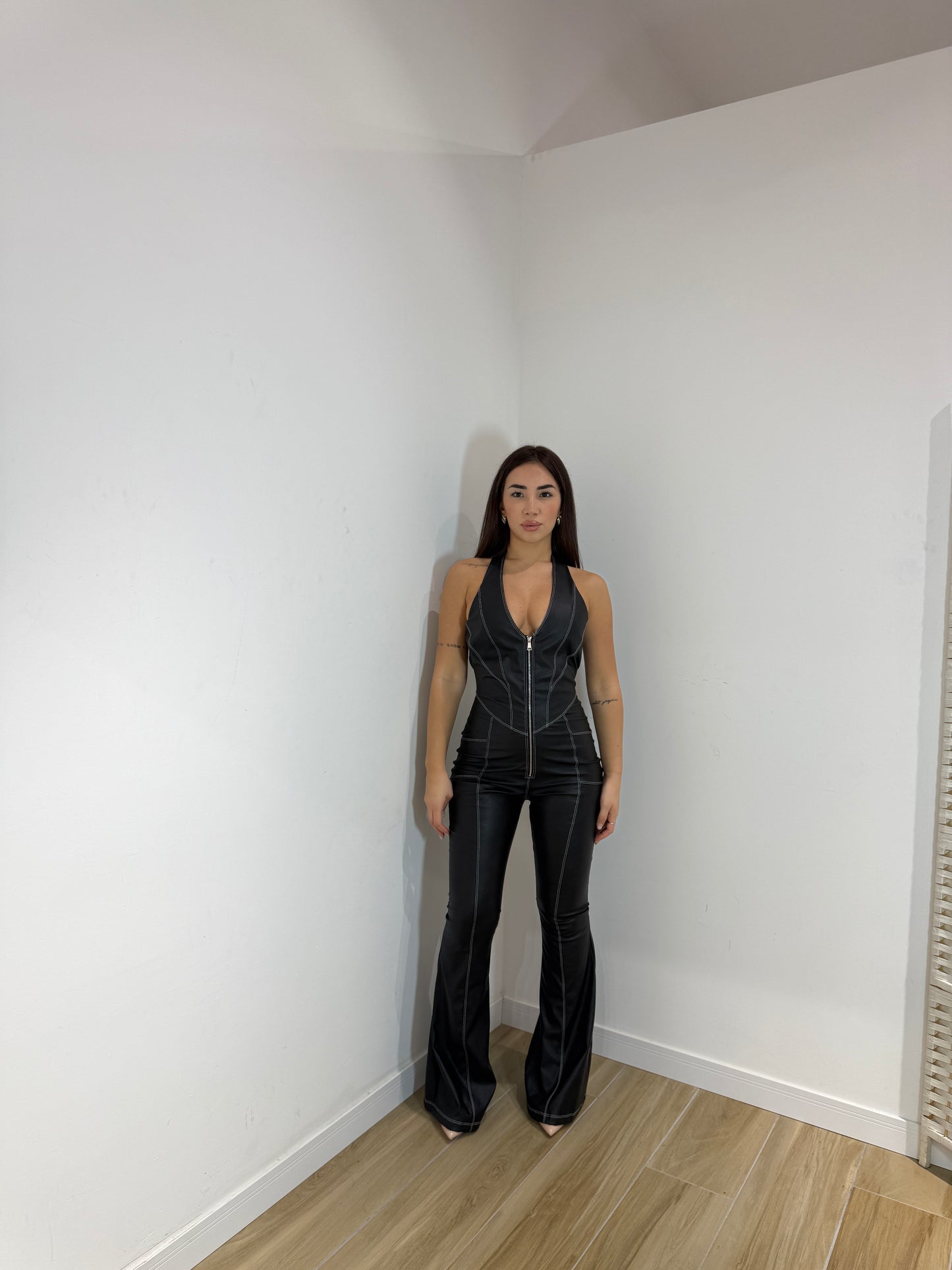 Jumpsuite Kik in ecopelle