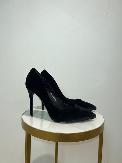 Décolleté Sasha in ecocamoscio