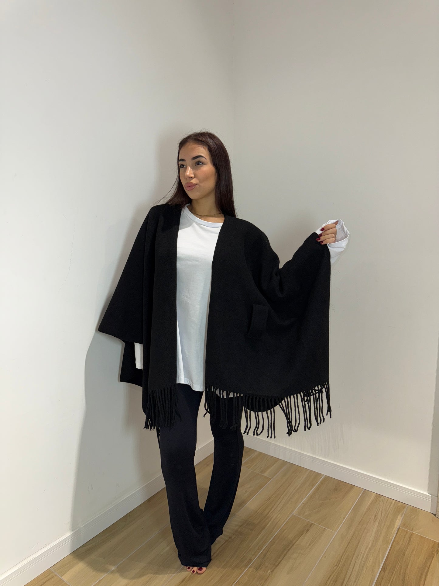 Mantella in lana Flip