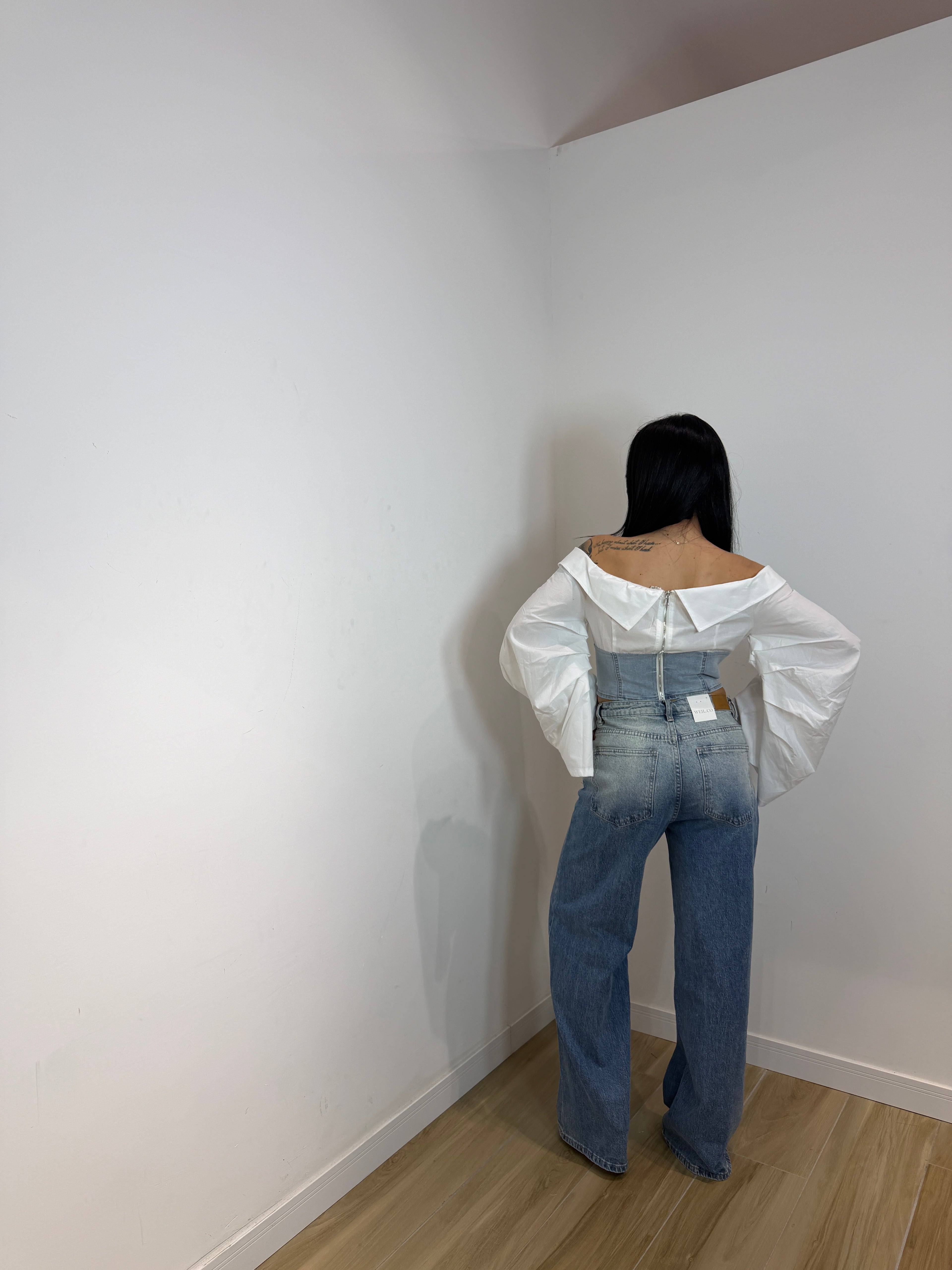 Denim bottoncino