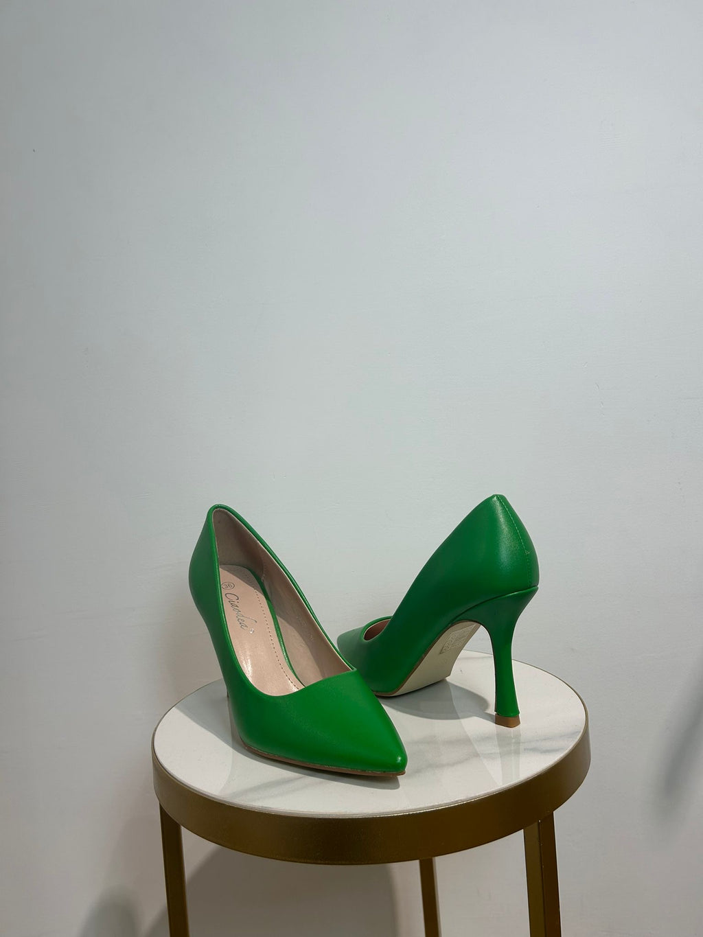 Décolleté Lela verde e azzurro