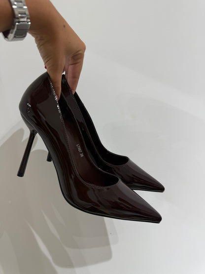 Décolleté Elly marrone