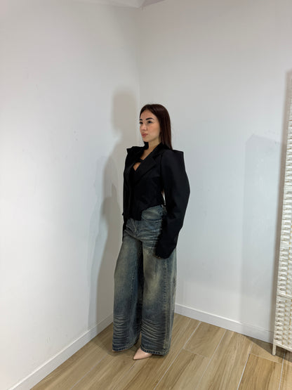 Giacca crop particular