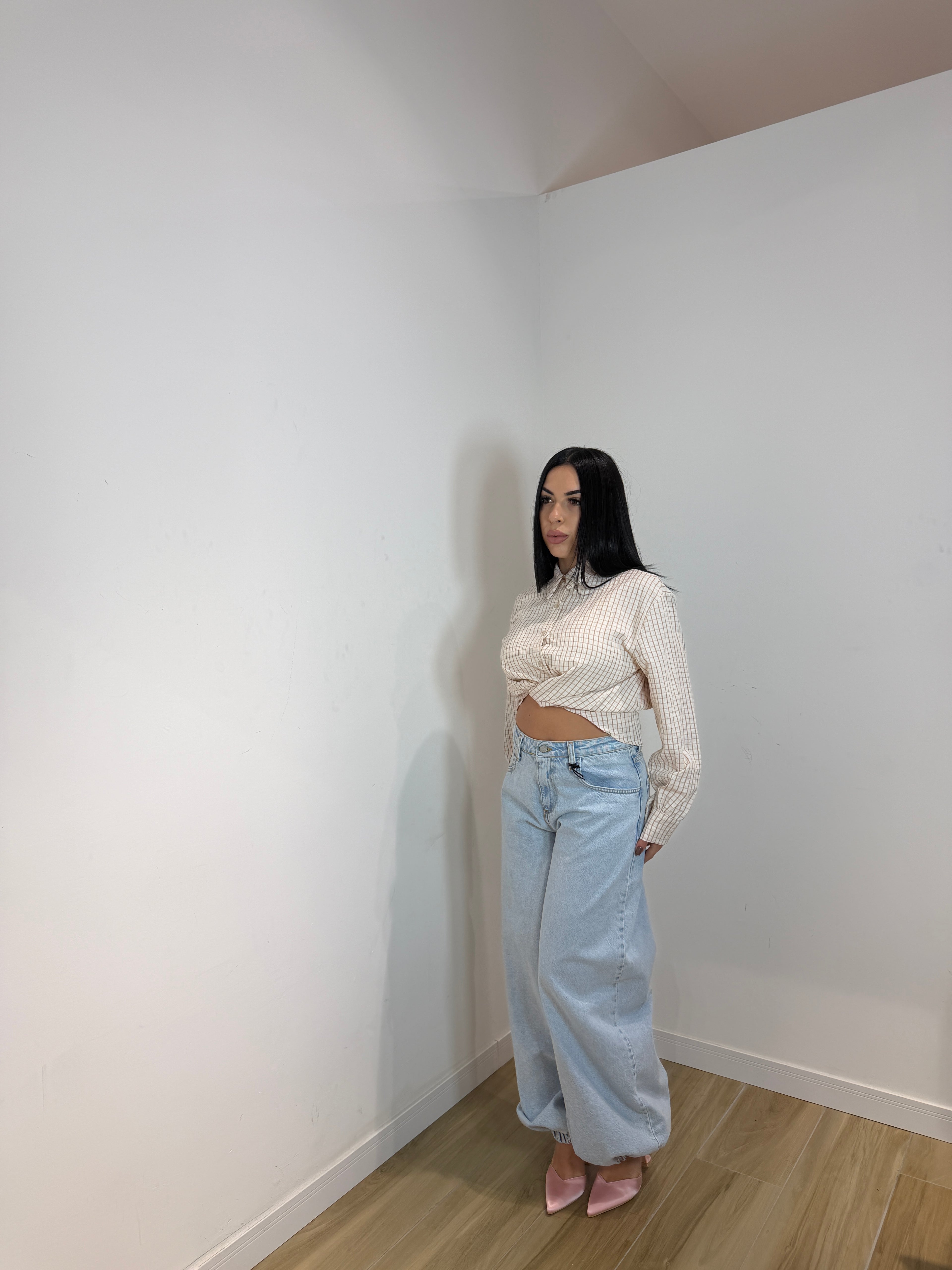 Jeans ballon denim chiaro