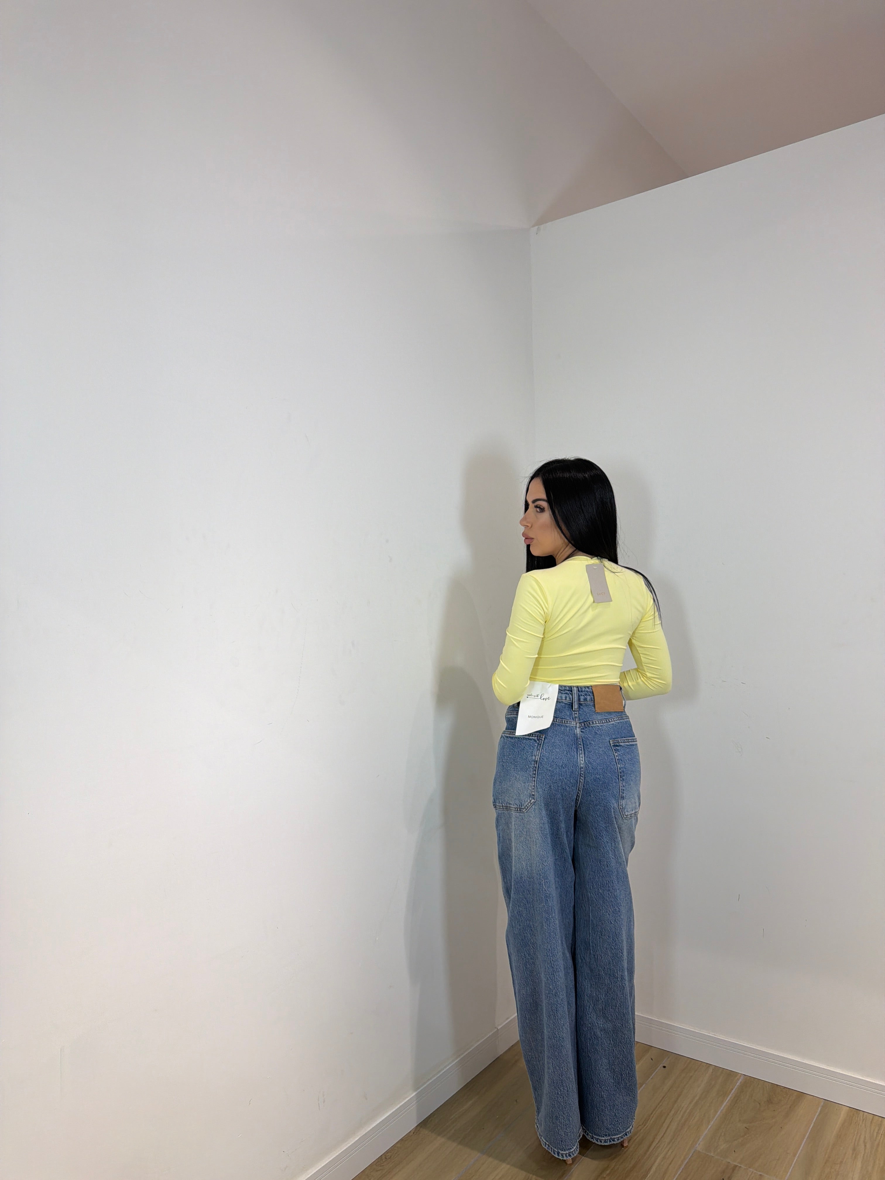 Jeans Toty baggy poco elastico