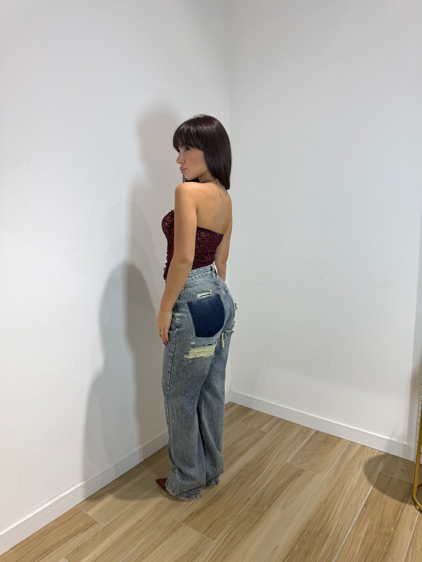 Corsetto Milena bordeaux