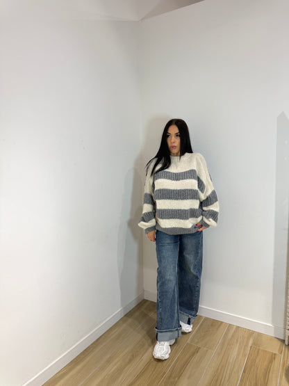 Pull American grigio