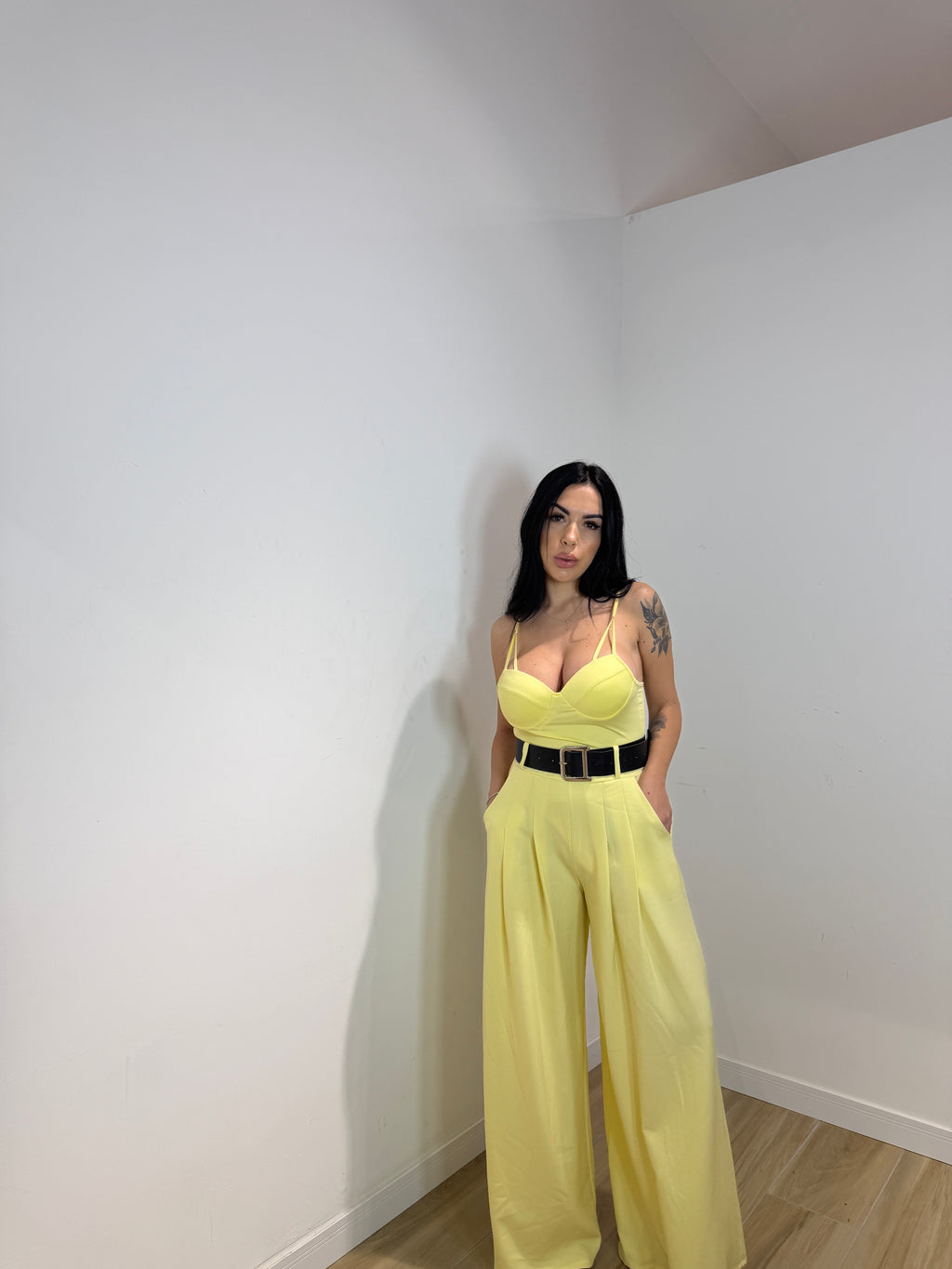 Pantalone classicberry giallo