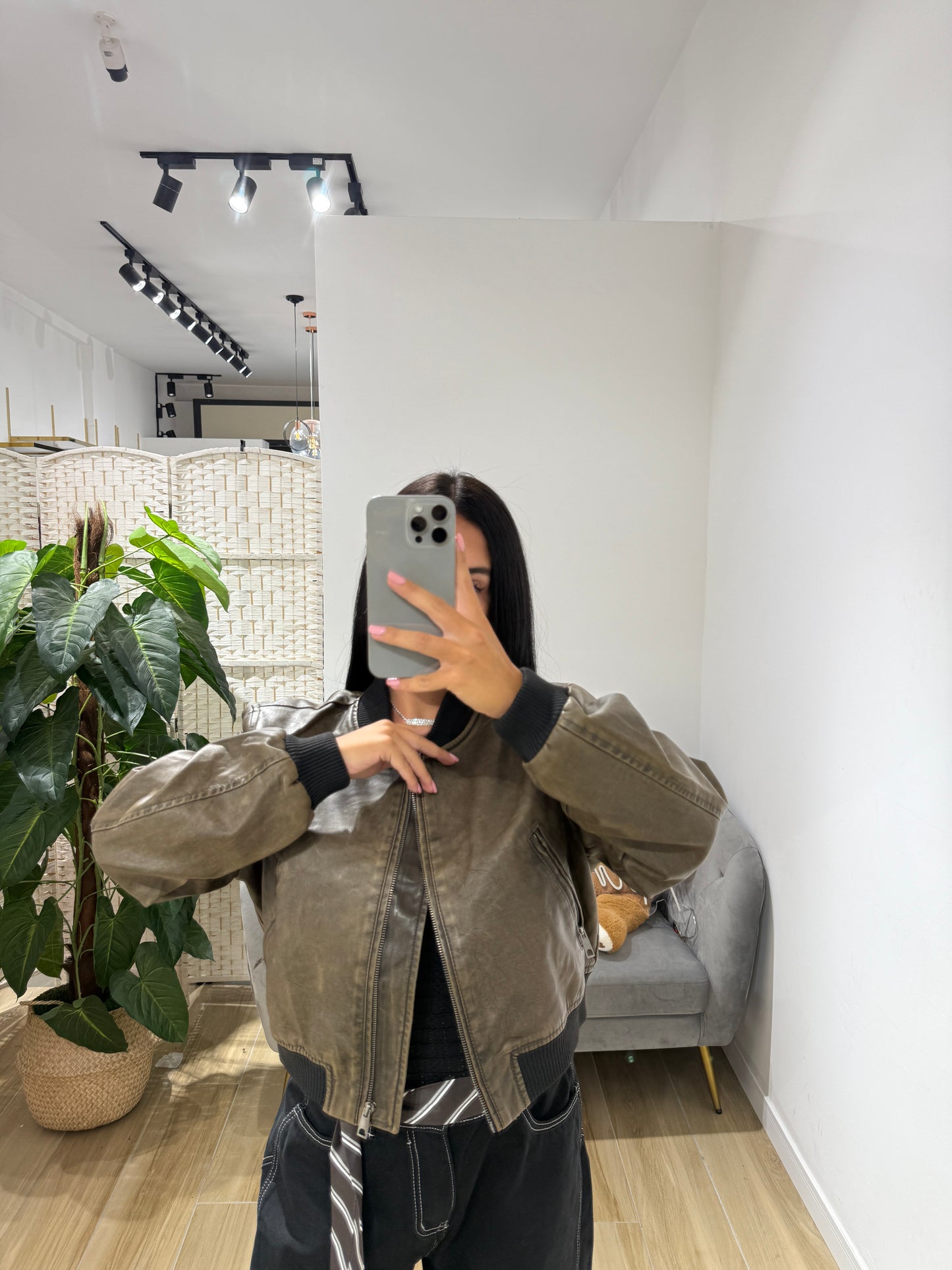 Chiodo in ecopelle Brooke